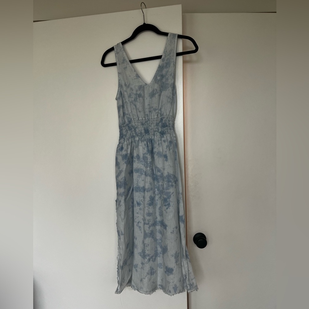 Cloth and stone for Anthropologie midi summer linen dress